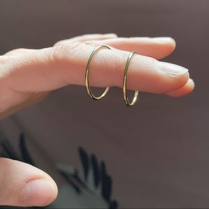 Simple Gold Hoop Earrings